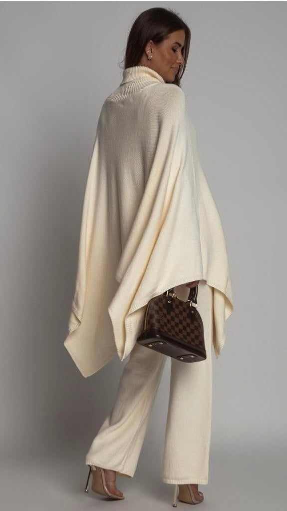 Mid-length flared cardigan