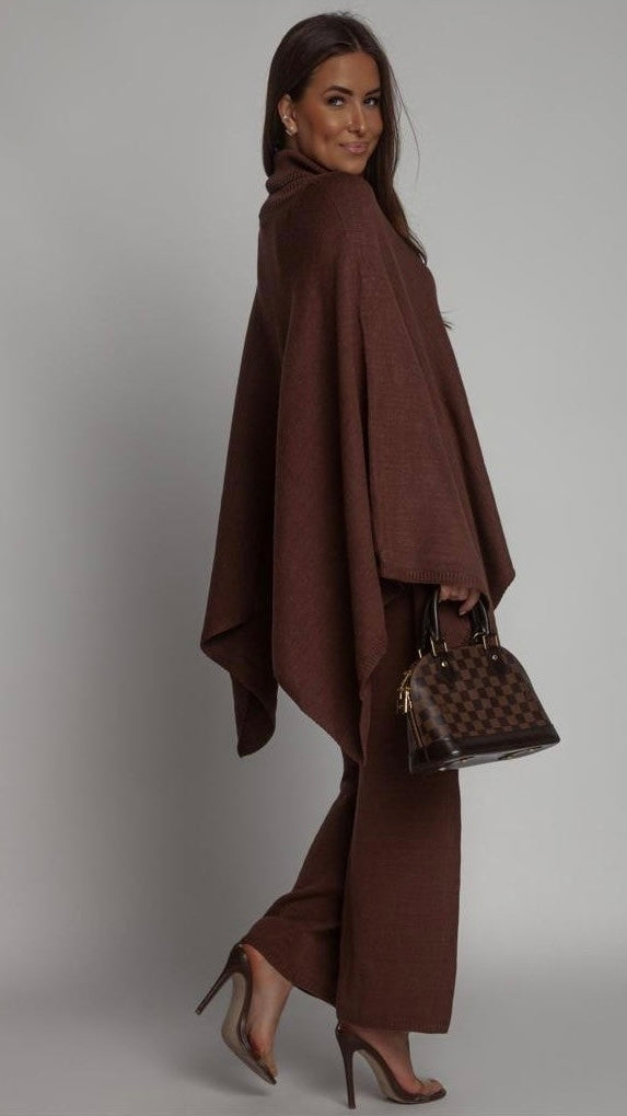 Mid-length flared cardigan