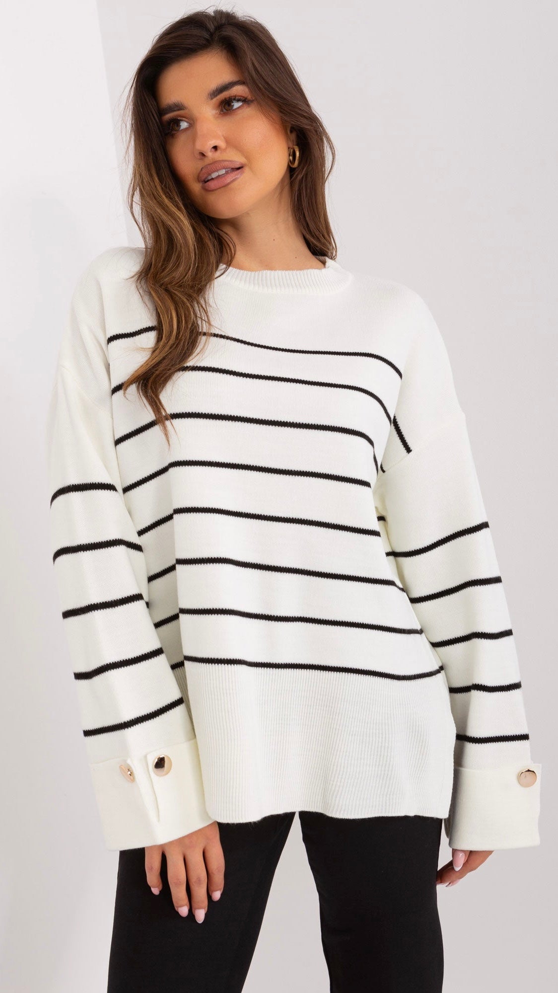 Mid-length flared cardigan