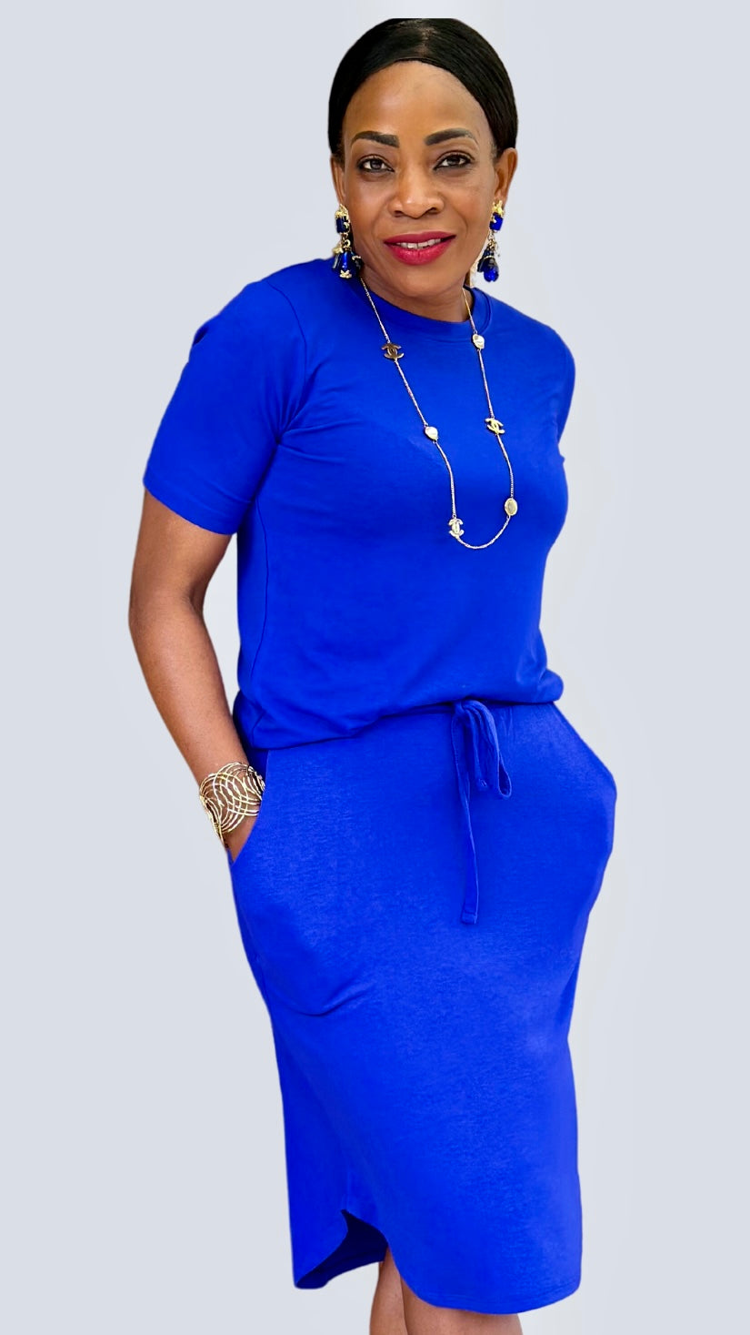 Round neck short-sleeved t-shirt