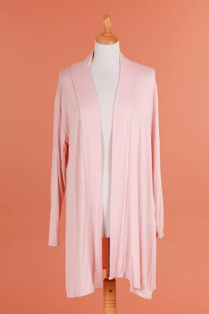 Cardigan mi-long ouvert devant