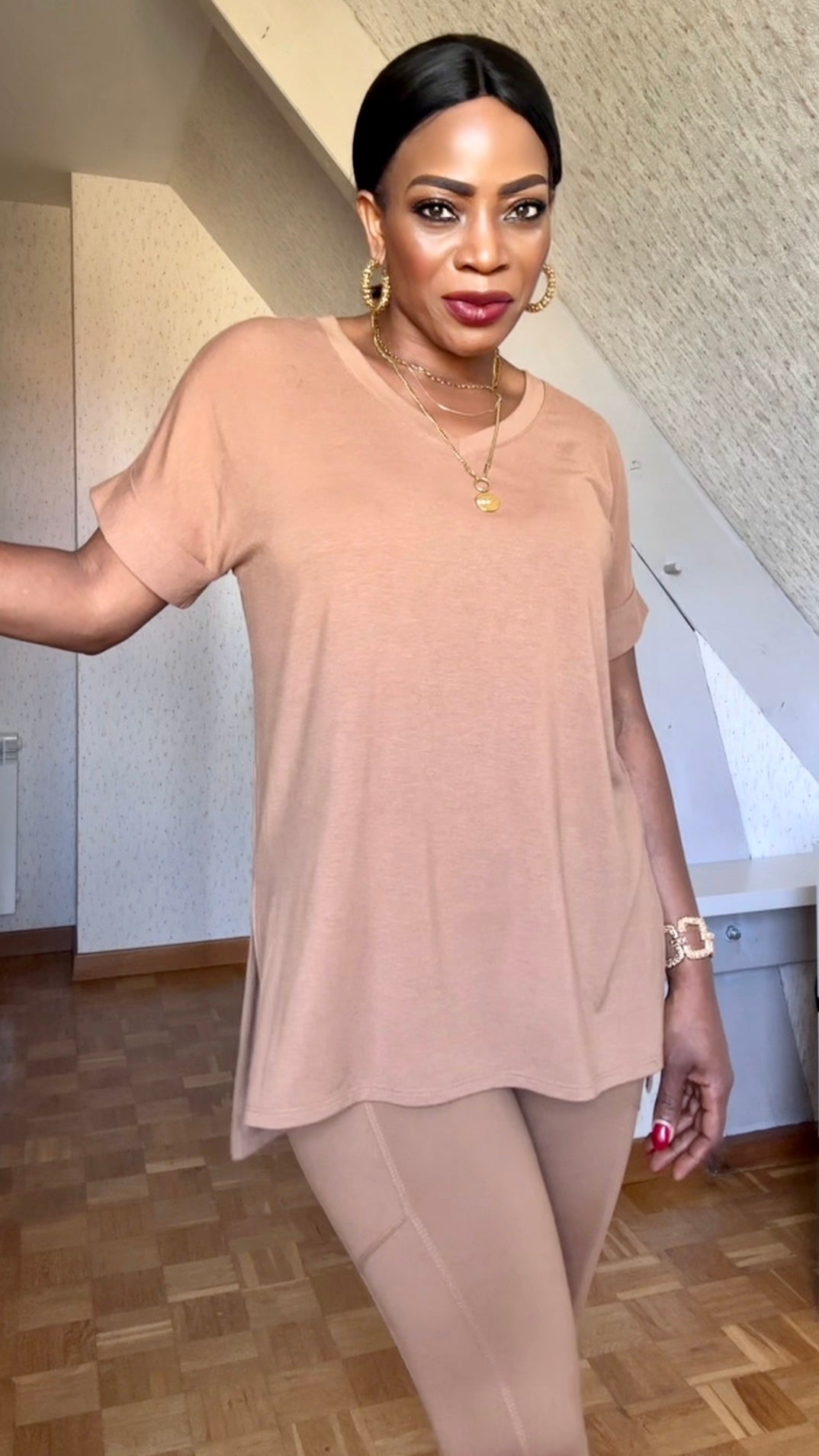 Basique ensemble blouse et legging