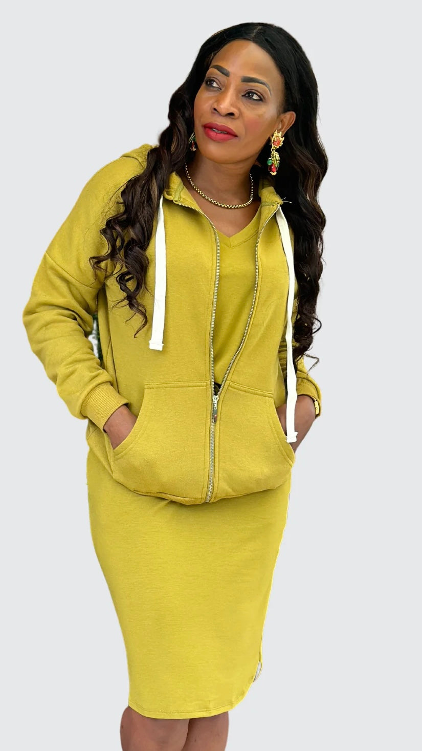 Ensemble sweat avec T-shirt et jupe